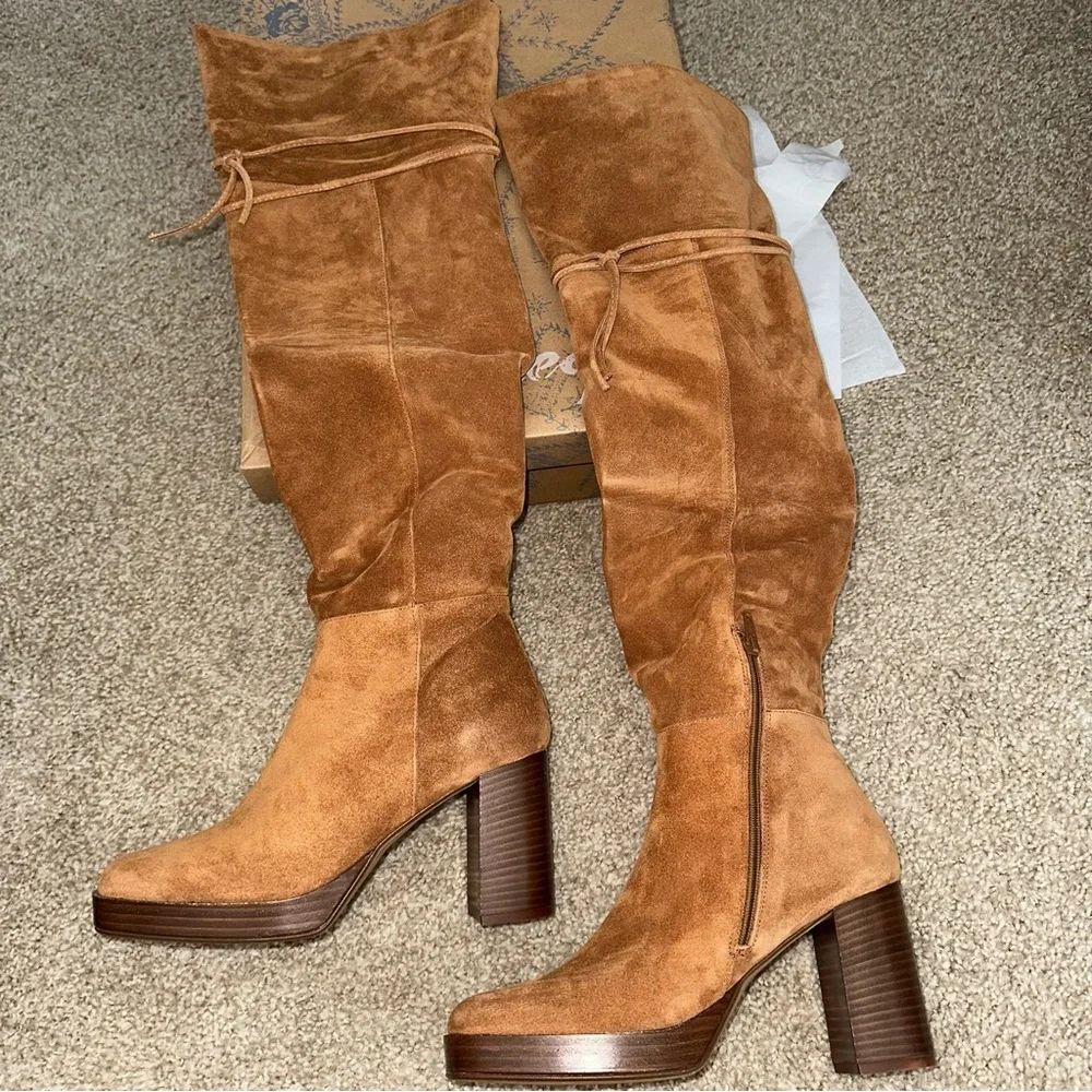 FREE PEOPLE OTK Leather Boots